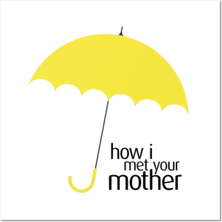 How I Met Your Mother Yellow Umbrella Logo Posters and Art